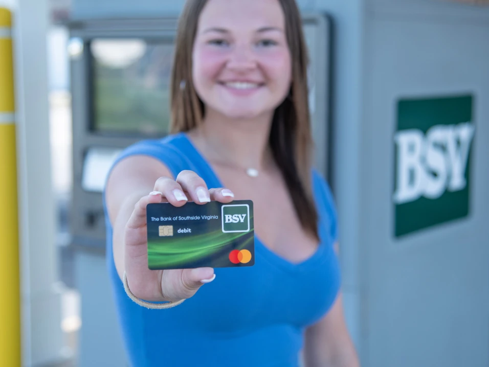 Customer using secure digital banking