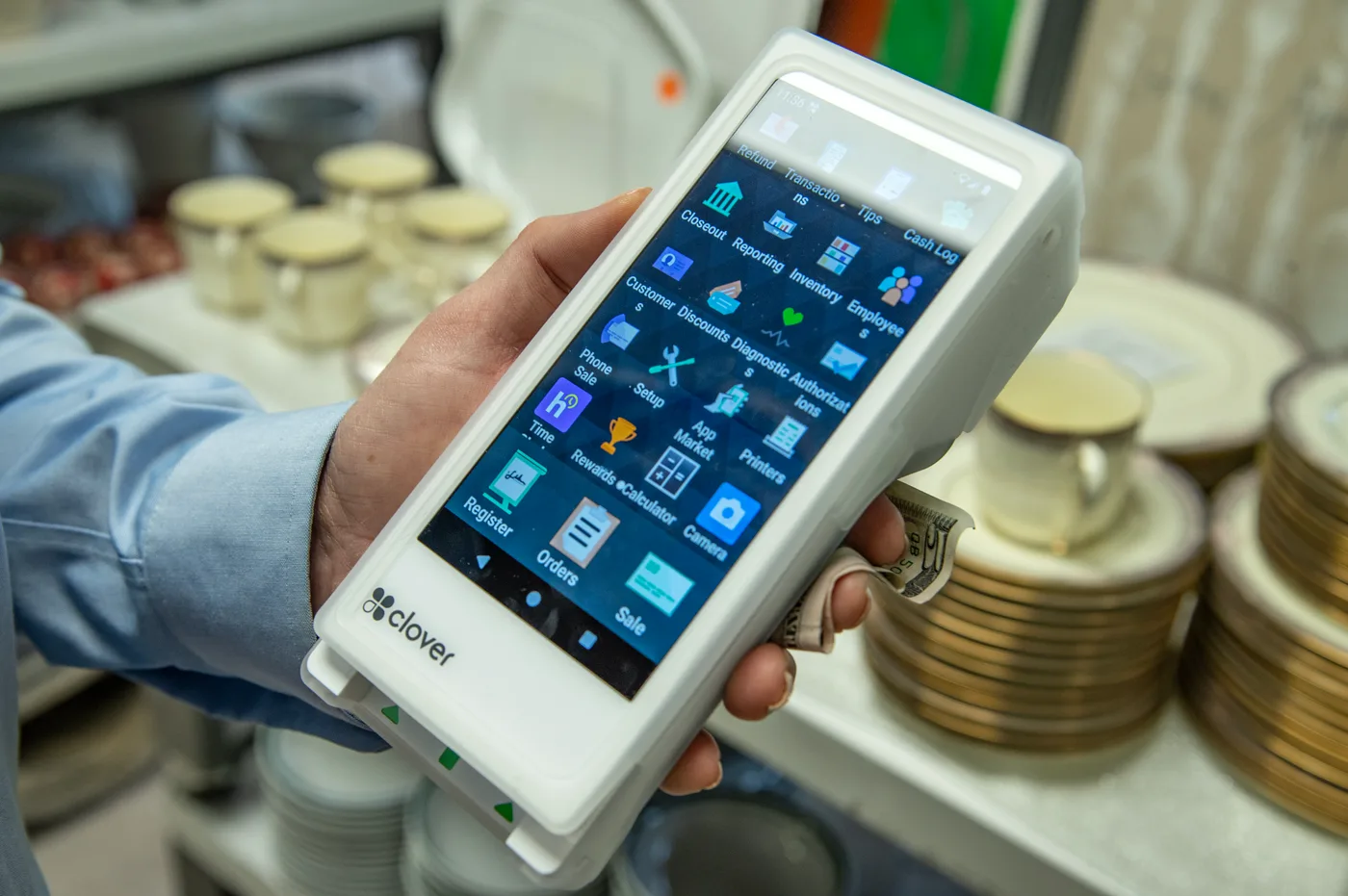 Merchant accepting a card payment